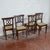Brown 18th Century Style Chairs with Raffia Seats, Set of 4 For Sale - Image 8 of 9
