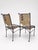 Folk Art Pair of Vintage Trompe L’oeil Hand-Painted Iron and Fiberglass Chairs, Style of John Vesey For Sale - Image 3 of 11