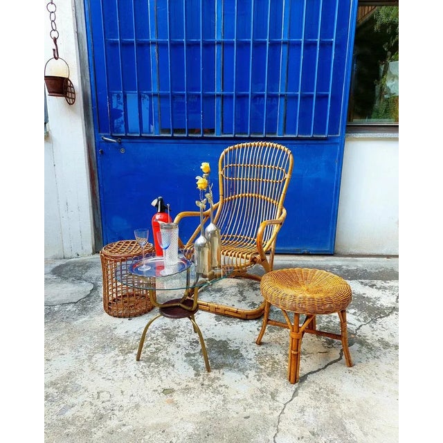 1960s Italian Bamboo Armchair, 1960s For Sale - Image 5 of 6