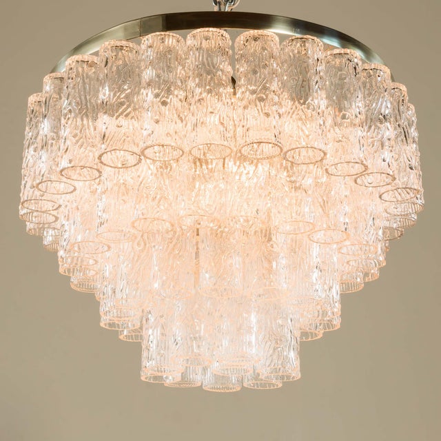 Large Chandelier attributed to Toni Zuccheri for Venini, Italy, 1970s For Sale - Image 9 of 9