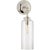Katie Small Cylinder Sconce in Polished Nickel with Clear Glass Designer: Thomas O'Brien Height: 16.25" Extension: 7.5"...