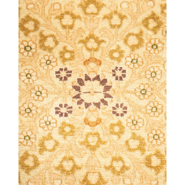 Traditional Mogul, One-of-a-Kind Hand-Knotted Area Rug - Ivory, 4' 8" x 7' 4" For Sale - Image 3 of 8