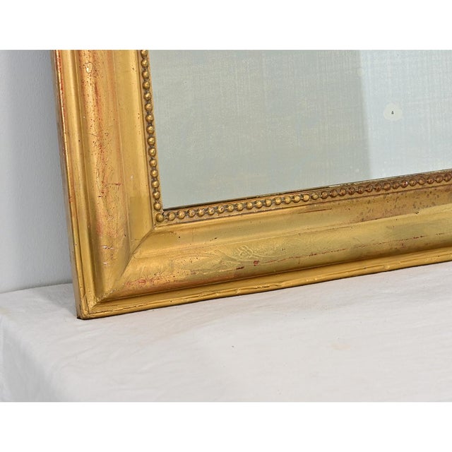 French French 19th Century Petite Louis Philippe Gilt Mirror For Sale - Image 3 of 12