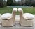 Custom Scallop Backed, Skirted Slipper Chairs in Cloud Dancer Damask, a Pair For Sale - Image 11 of 18
