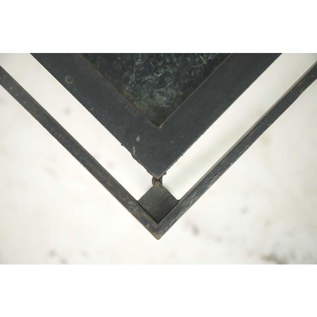 Handcrafted Green Marble Surface Steel Frame Table Chairish