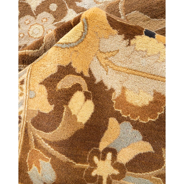 Textile Mogul, One-of-a-Kind Hand-Knotted Area Rug - Brown, 10' 3" x 13' 9" For Sale - Image 7 of 8