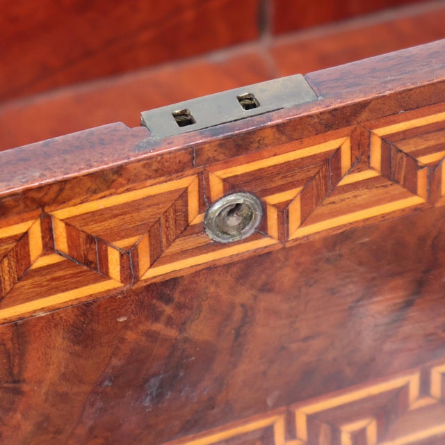 Early 19th Century Inlaid Mahogany Box With Marquetry Detail, English, Ca. 1820 For Sale - Image 9 of 14