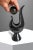 Post Modern Two-Piece Sculpture in Solid Black Marble, Usa, C. 1980's For Sale - Image 11 of 12