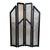 Art Deco Room Divider Black Ebonized Wood and Gold Metal Screens For Sale - Image 9 of 18