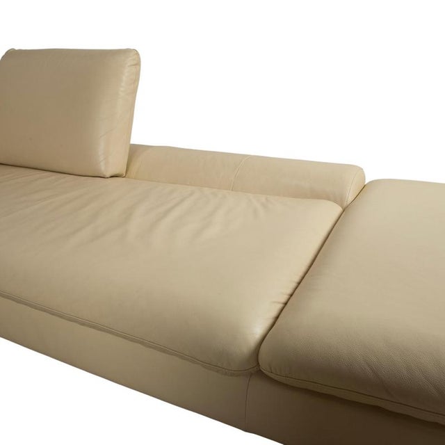 Cream Leather Corner Sofa from Loop For Sale - Image 9 of 18