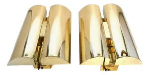 Swedish Brass Sconces from Fagerhult Belysning, 1980s, Set of 2