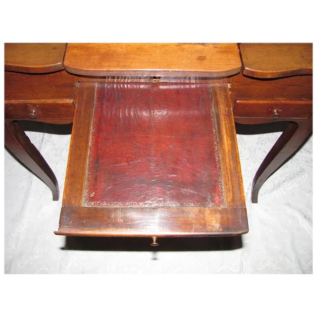 Antique French Louis XV Walnut Dressing Table 18th Century - Set of 2 For Sale In Seattle - Image 6 of 12