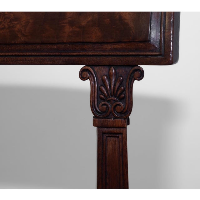 Regency Mahogany Sabre Leg Dining Chairs with Leather Seats, 1825, Set of 6 For Sale - Image 10 of 18