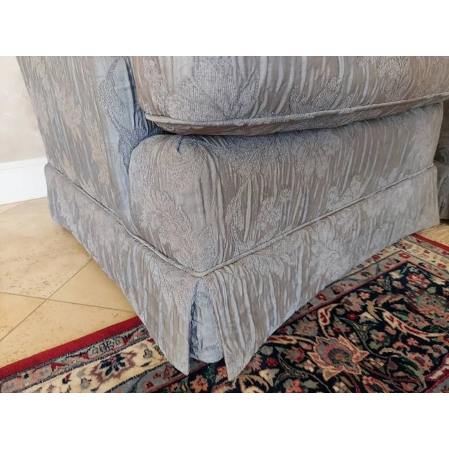 Baker Furniture Company Baker Upholstered Club Chairs- Pair For Sale - Image 4 of 5