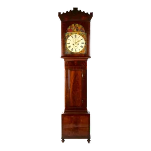 Antique Mahogany Wood Longcase Clock "William Fullerton"