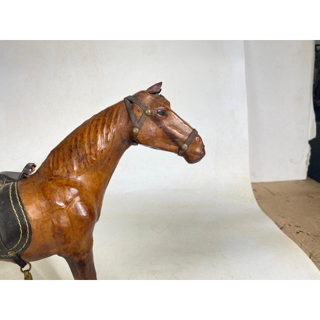 Horse Model in Leather For Sale - Image 13 of 14