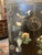 Antique Chinese Black Lacquer Cabinet W Jade Inlay of Bird & Floral Motif For Sale - Image 4 of 17