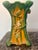 Vintage Majolica Style Glazed Pottery Vase With Parrot For Sale - Image 4 of 9