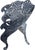 Late 19th Century Cast Iron Laurel Griffin Garden Chair Bench For Sale - Image 4 of 12