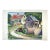 William Hazelton Watercolor Landscape Painting New England Cottages For Sale