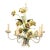 Hand Painted 5-Light Tole Floral Chandelier, 1950s Italy For Sale