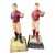 Pair of Vintage Cast Iron Lawn Jockey Hitching Posts For Sale