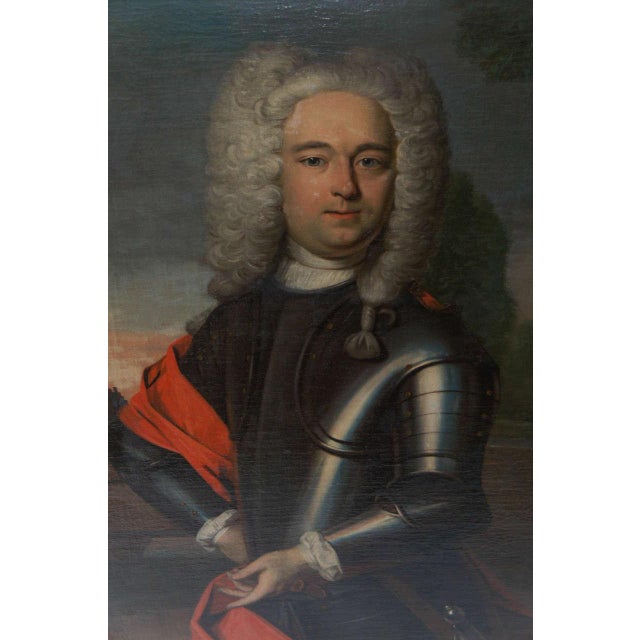Portrait Painting Of A Nobleman The Netherlands Circa 1760