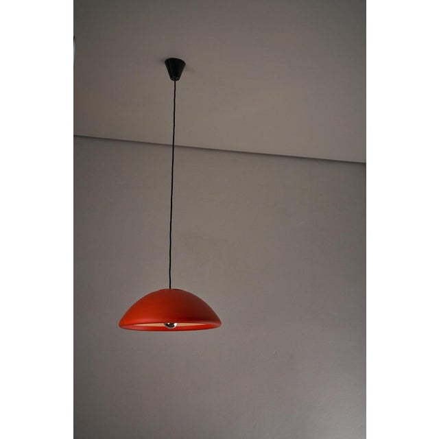 Gold Orange Data 1 Pendant Lamp attributed to Bjarne Bo for Fog & Mørup, 1970s For Sale - Image 8 of 12
