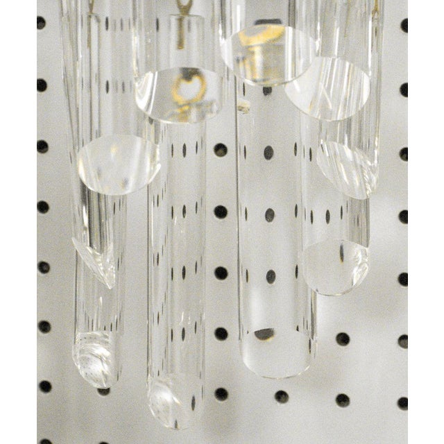 Glass Mod Style Two-Light Crystal-Hung Sconces, Pair For Sale - Image 7 of 7