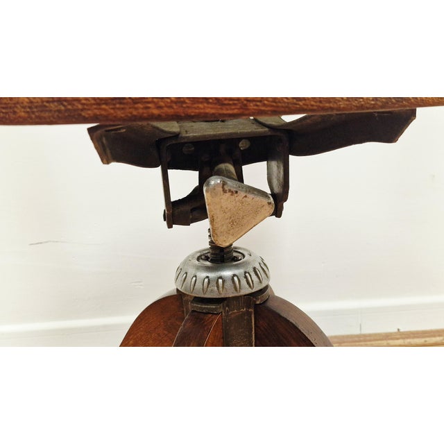 Antique Swivel Desk Chair in Beech, 1890s For Sale - Image 13 of 16