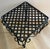 Black Pair of French Wrought Iron Square Accent Tables, Lattice Tops and Scroll Legs For Sale - Image 8 of 9