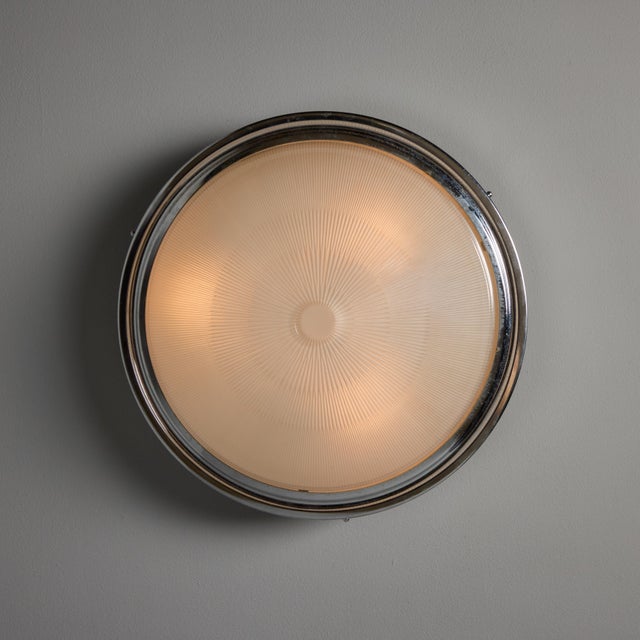 Large 1960s Sergio Mazza Glass and Metal Ceiling or Wall Lamp for Artemide For Sale - Image 13 of 15