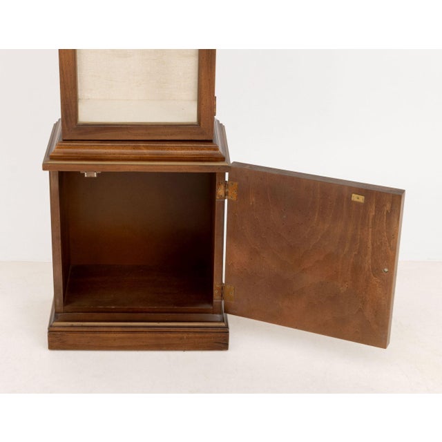 Modern Illuminated Glass-Paneled Fruitwood Vitrine For Sale In New York - Image 6 of 9