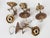 Brass 1950s Spanish Empire Cast Brass Dragon Sconces With Scavo Glass Globes - A Set of 4 For Sale - Image 8 of 11