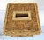 Vintage Basket Weave Bamboo Rattan Tissue Box Cover For Sale - Image 9 of 12