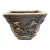 Vintage Concrete Planter With Floral Design For Sale