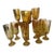 Capture the true warmth of the autumn season with this magnificent vintage amber glassware entertainment service....