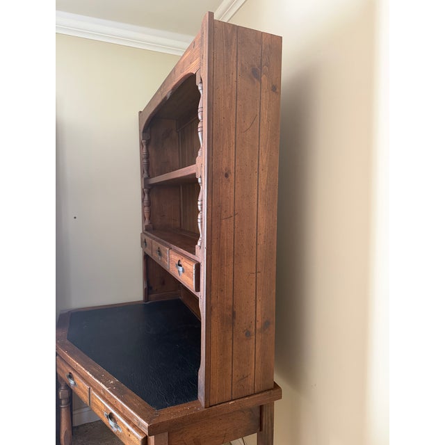 Vintage Young Hinkle "Ship Ahoy" Corner Desk and Hutch Set For Sale - Image 9 of 12