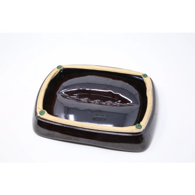 Mid-Century Modern Vintage Multicolor Mid-Century Ceramic Ashtray For Sale - Image 3 of 4