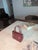 Contemporary Vintage Ruby Red Patent Leather Mini Structured Tote For Sale - Image 3 of 5