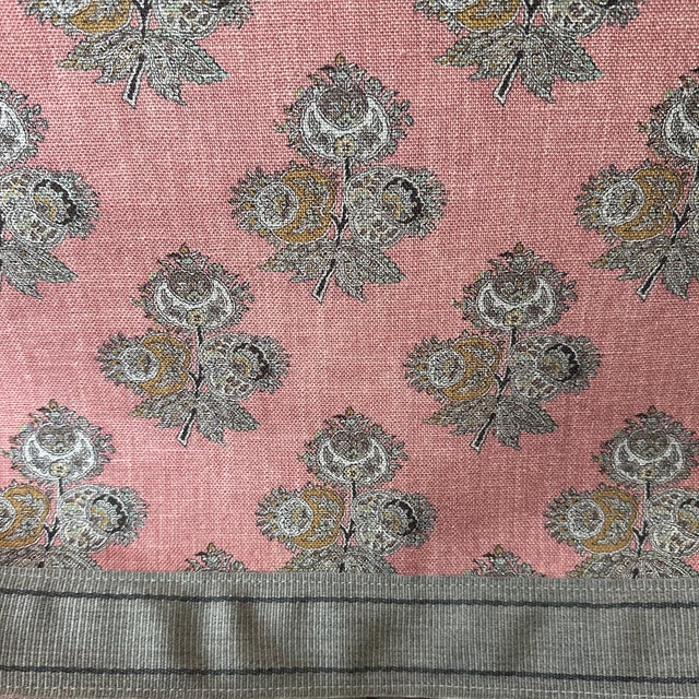Lee Jofa Custom Upholstered Swivel Chair For Sale - Image 4 of 7