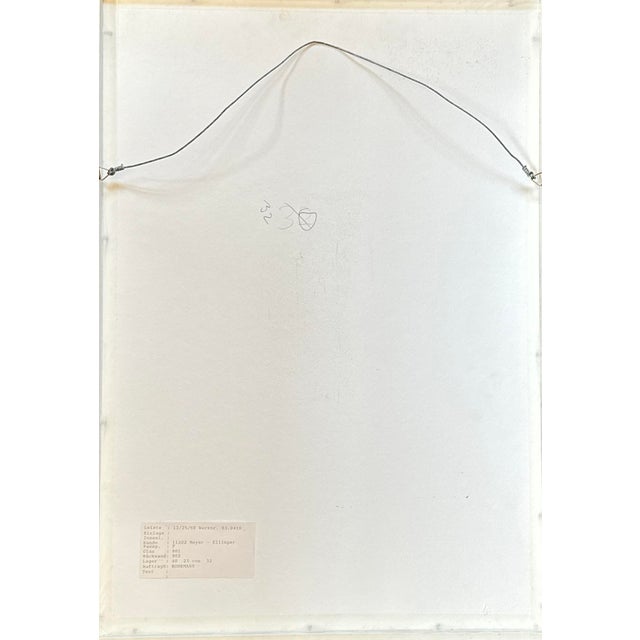1990s Karl Bohrmann, Abstract Composition, 1998, Oil Pastel, Framed For Sale - Image 5 of 7