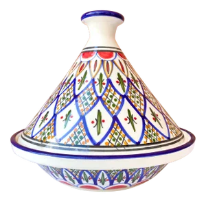 Hand Decorated Tagine by Le Souk Ceramique, Tunisia