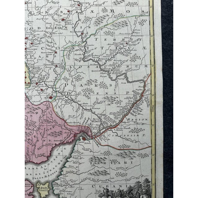1990s Theatrum Belli Turcicarum et Tartaricum: Ukraine and Crimea Map from Tobias Conrad Lotter, 1740 For Sale - Image 5 of 13