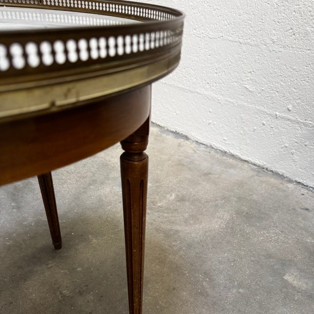 Brown Louis XVI Style Bouillotte Coffee Table, 1920s For Sale - Image 8 of 10