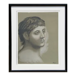 1980s "Portrait of a Man" Screen Print After Pablo Picasso