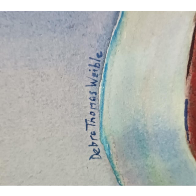 Debra Thomas Weible the Sandman Motel Watercolor on Board For Sale - Image 4 of 7