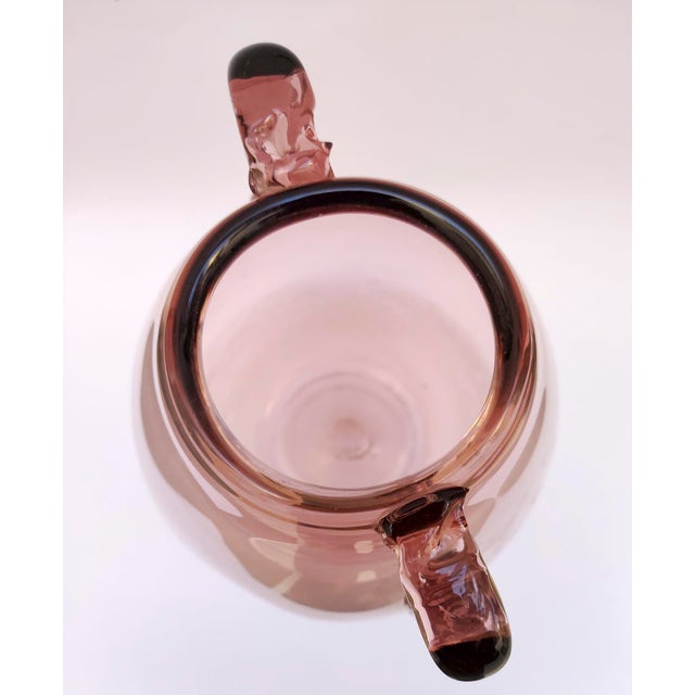 Monumental Murano Amethyst Blown Glass Vase by Vittorio Zecchin, 1930s For Sale - Image 10 of 17