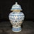 Pair of Chinese Blue and White Interlocking Lotus General’s Ginger Jars, Chinoiserie Lidded Urns For Sale In New York - Image 6 of 10