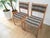 Mid-Century Modern East German Beech Dining Chairs with Plaid Upholstery, 1980s, Set of 2 For Sale - Image 6 of 18